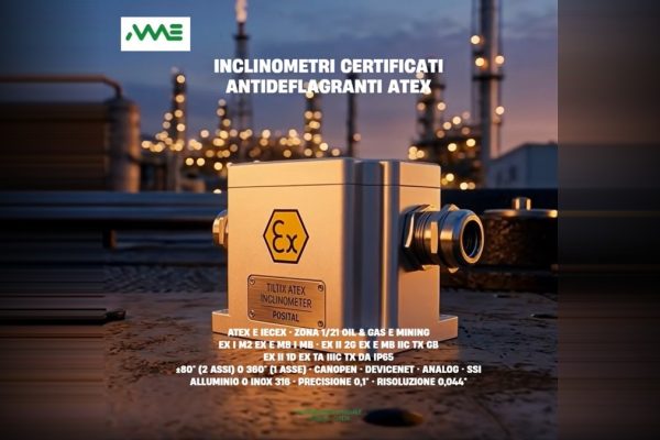 Inclinometri Certificati Antideflagranti ATEX