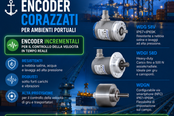 “Nei porti non basta un encoder incrementale. Serve un encoder incrementale costruito per resistere.”